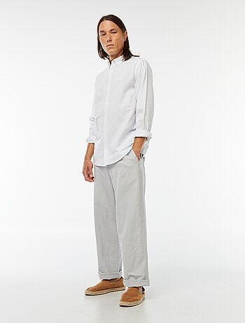 Chemise Oxford avec motif à rayures