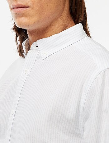 Chemise Oxford avec motif à rayures