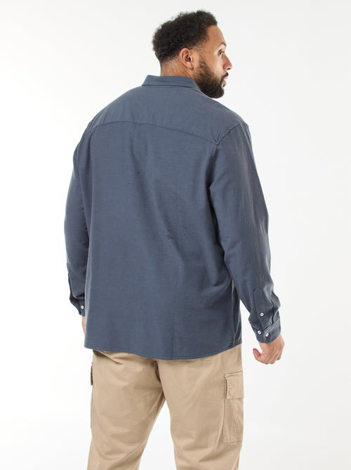 Chemise oxford droite unie - Kiabi