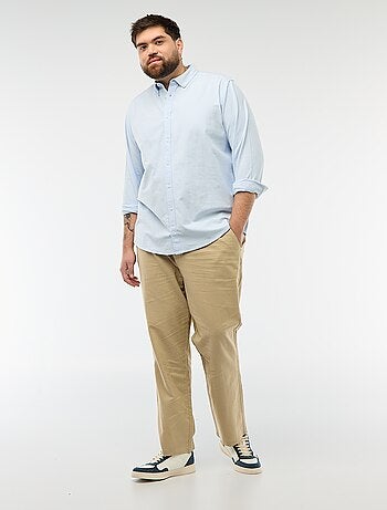 Chemise oxford droite unie