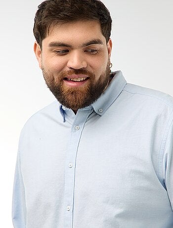 Chemise oxford droite unie