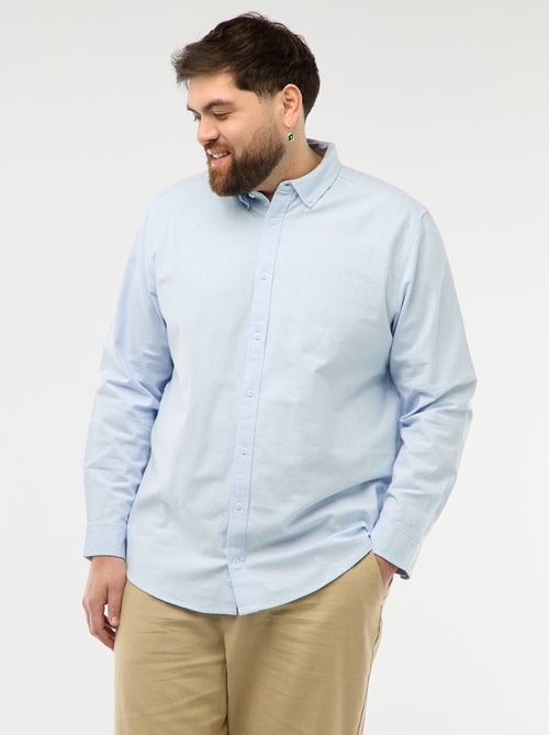 Chemise oxford droite unie - Kiabi Chemise oxford droite unie - Kiabi