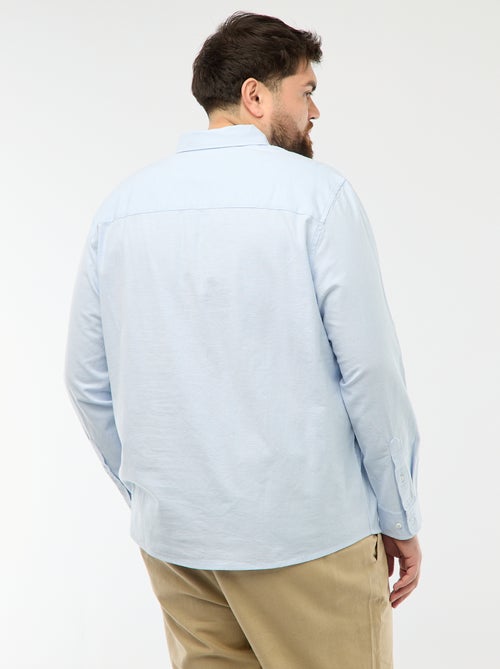 Chemise oxford droite unie - Kiabi Chemise oxford droite unie - Kiabi