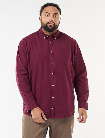 Chemise oxford droite unie
