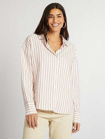 Chemise oxford rayée