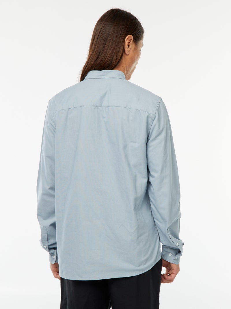 Chemise oxford regular fit Bleu - Kiabi