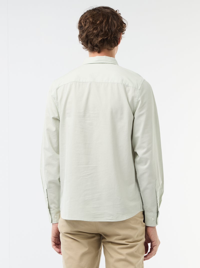 Chemise oxford regular fit Bleu - Kiabi