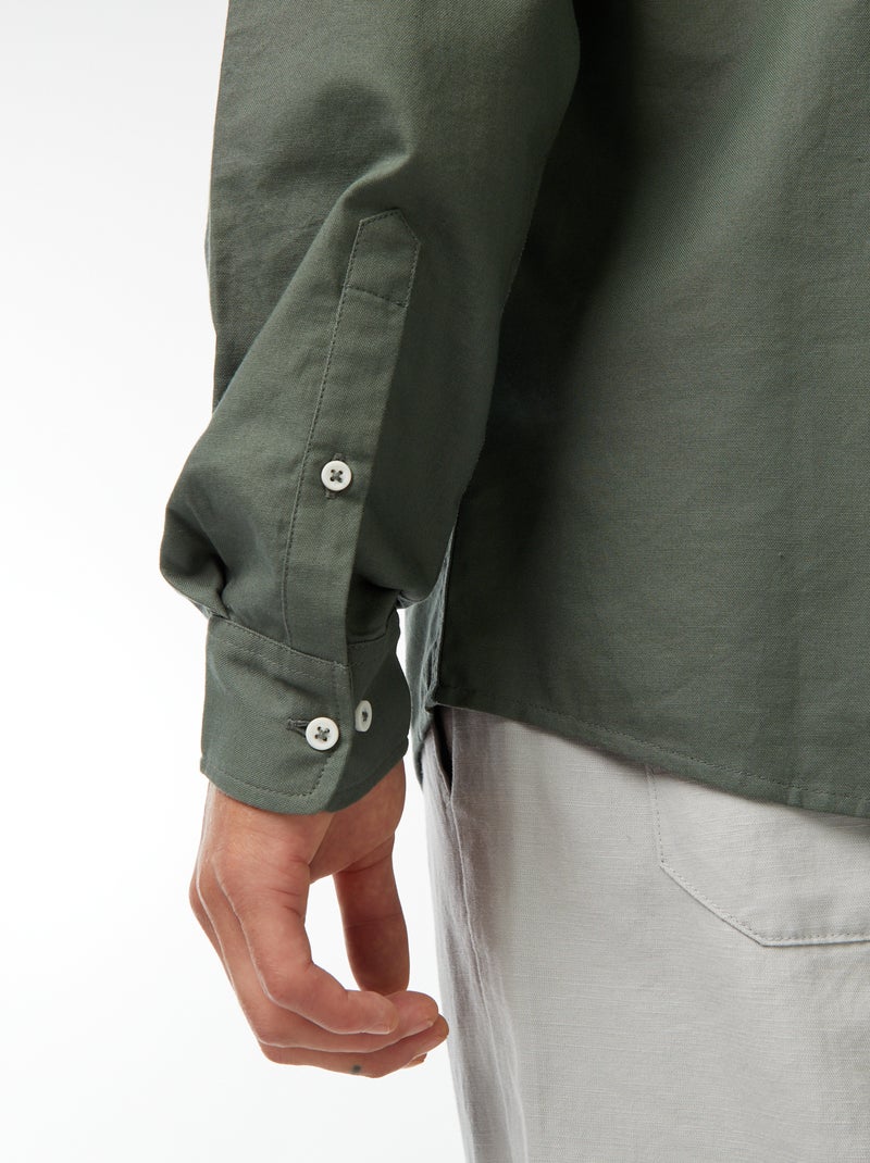 Chemise oxford regular fit Vert - Kiabi