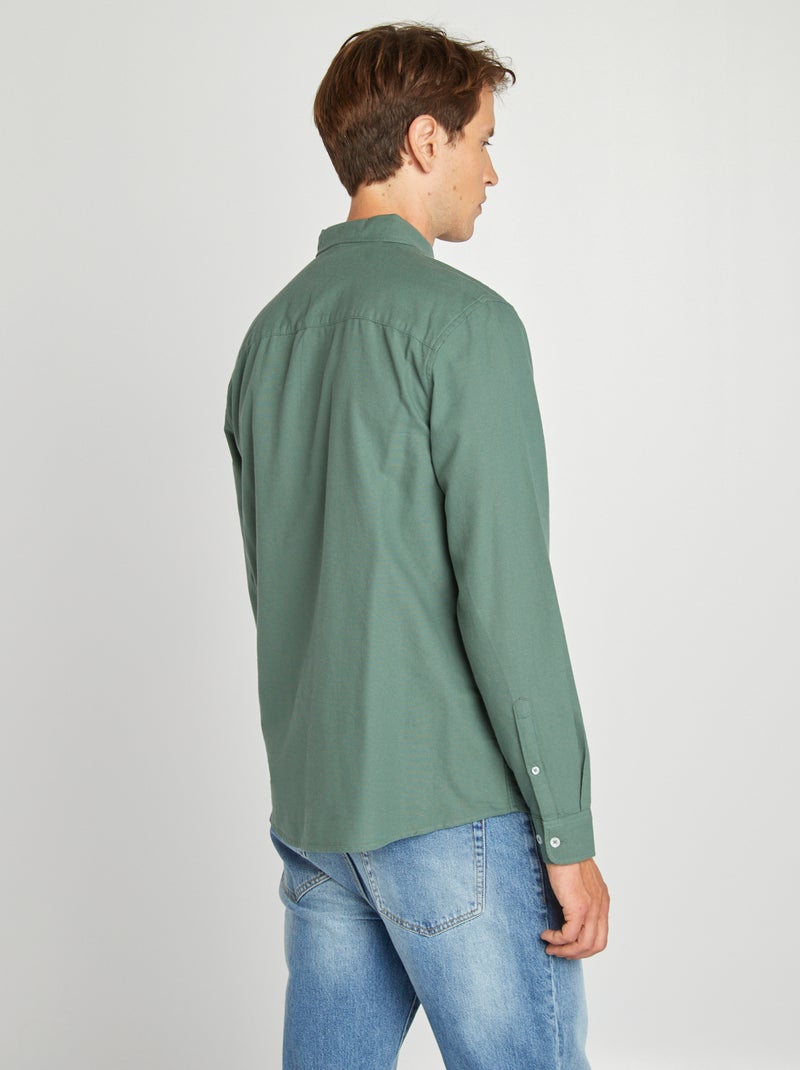 Chemise oxford regular fit Vert - Kiabi