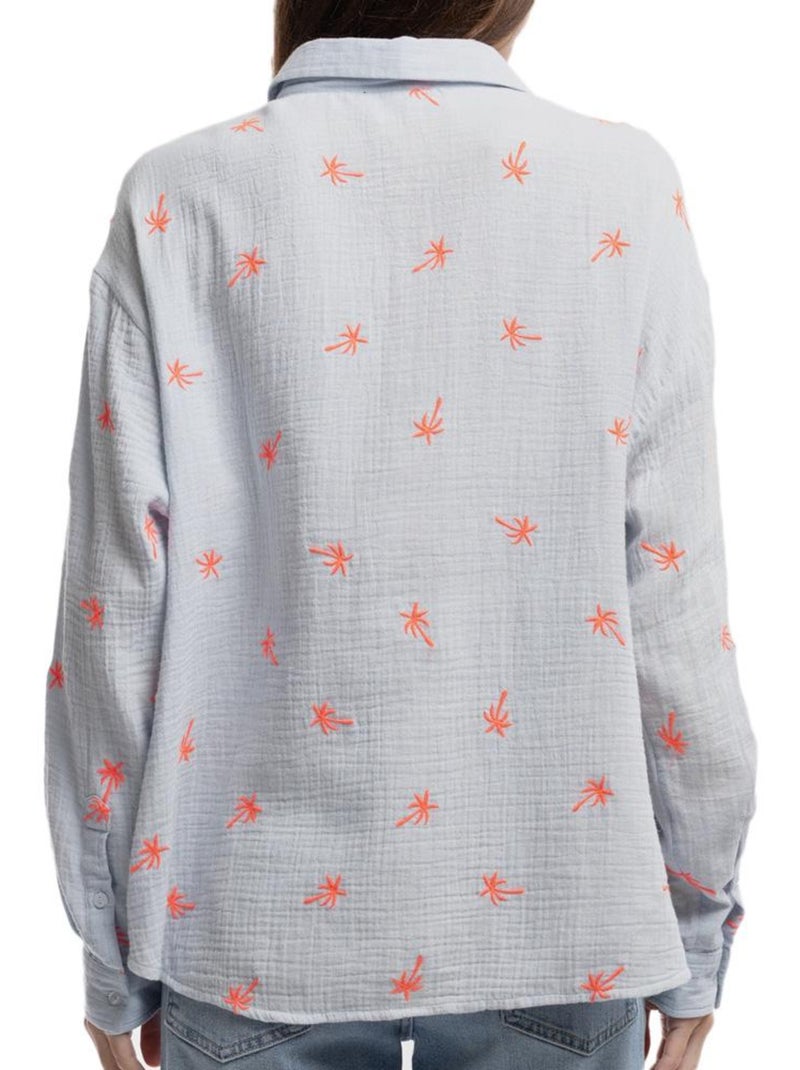Chemise Palmier Femme Teddy Smith Bleu - Kiabi