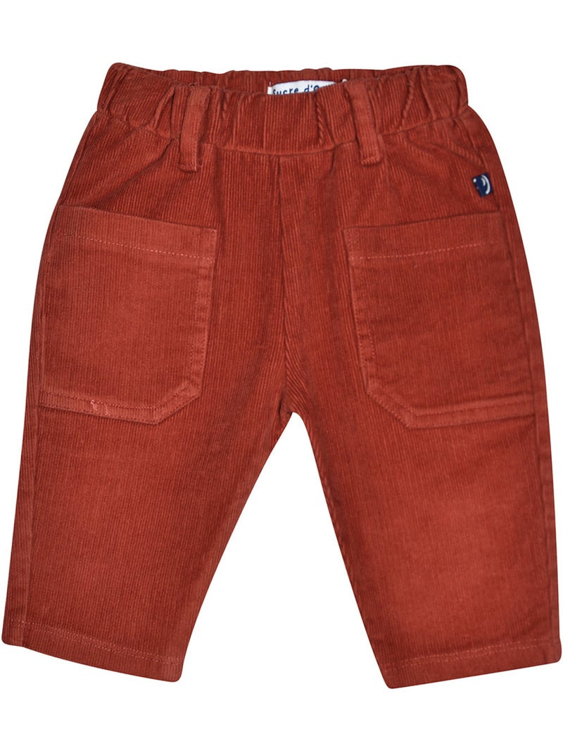 Chemise pantalon sebastien tisse teint Rouge - Kiabi