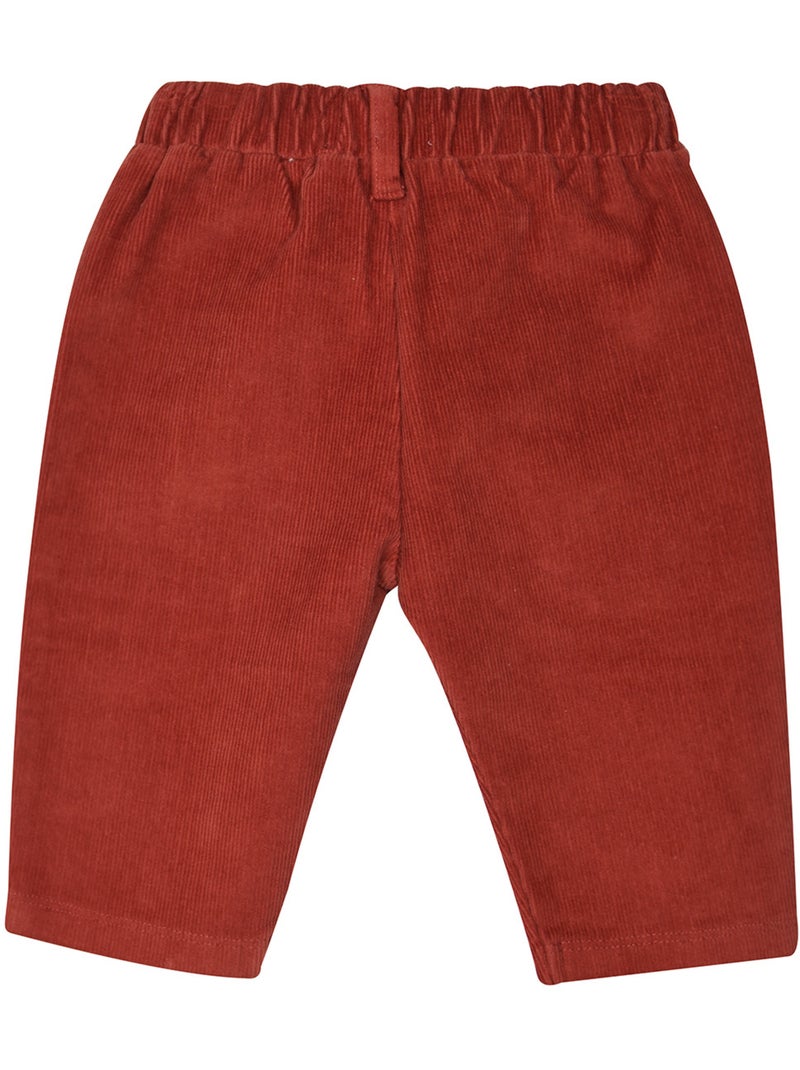 Chemise pantalon sebastien tisse teint Rouge - Kiabi