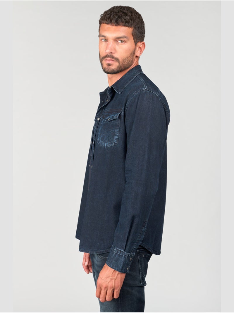 Chemise PEDRO en jeans 'Le Temps Des Cerises' Bleu - Kiabi