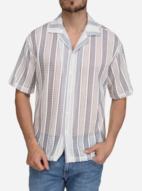 Chemise perforée - Kiabi