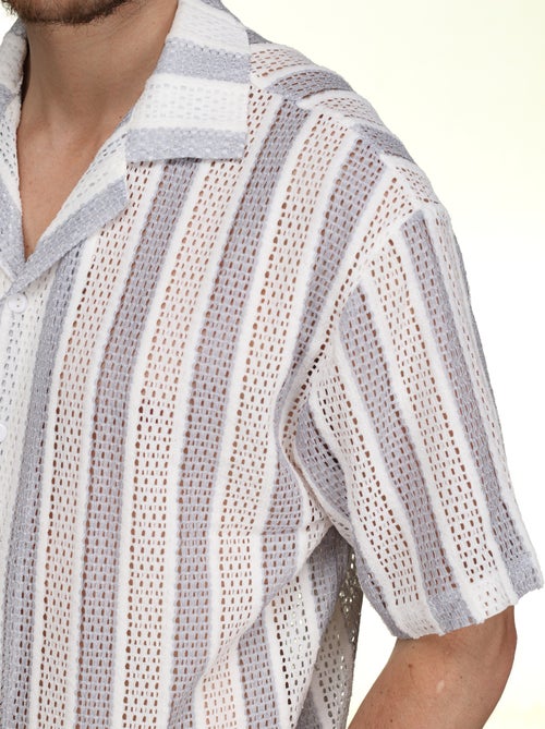 Chemise perforée - Kiabi Chemise perforée - Kiabi
