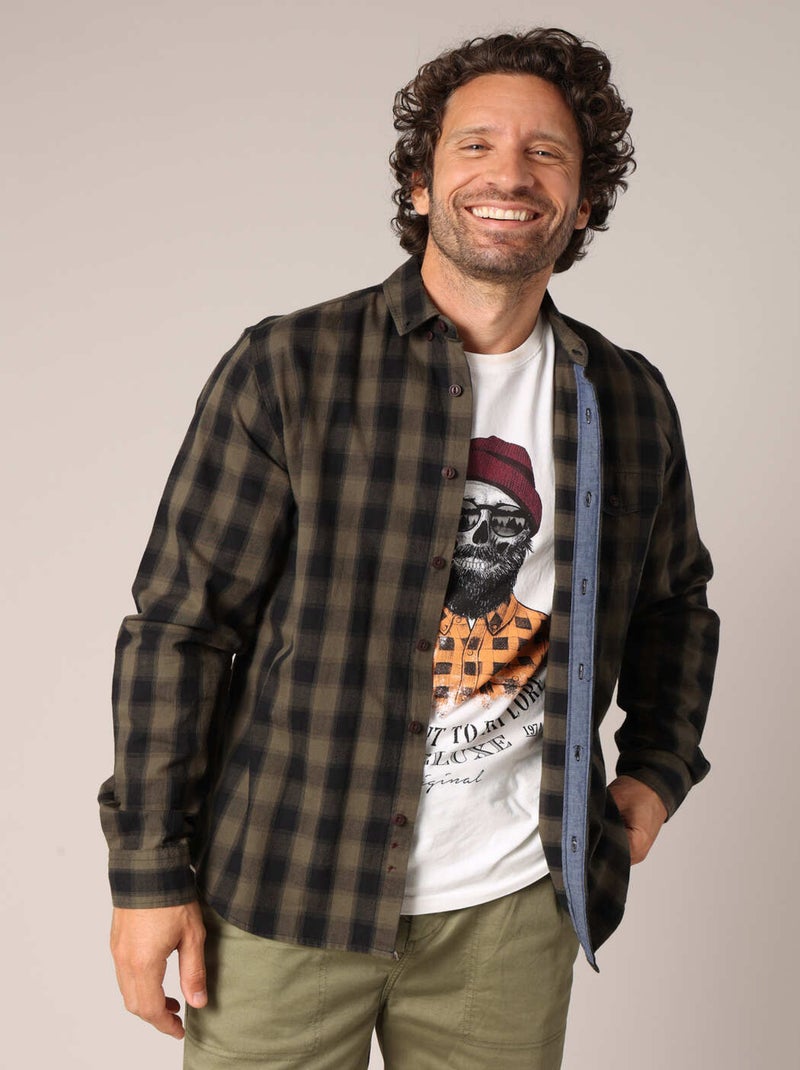 Chemise PIETER Kaki - Kiabi