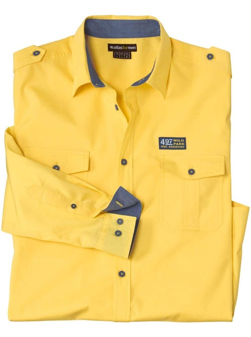 Chemise Pilote en Popeline - ATLAS FOR MEN - Kiabi