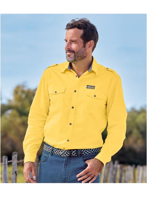 Chemise Pilote en Popeline - ATLAS FOR MEN - Kiabi