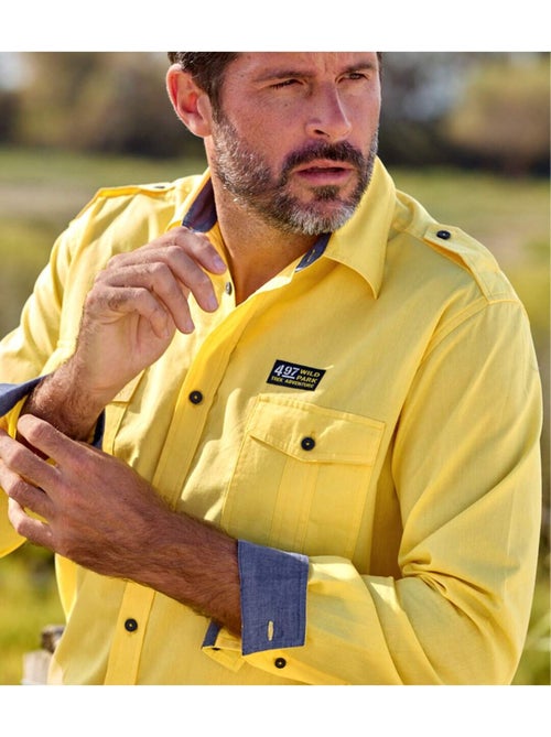 Chemise Pilote en Popeline - ATLAS FOR MEN - Kiabi