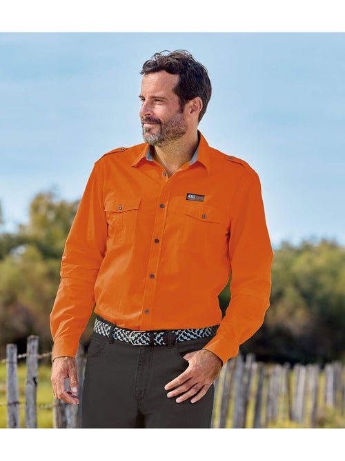 Chemise Pilote en Popeline - ATLAS FOR MEN - Kiabi