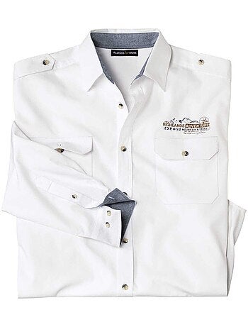 Chemise Pilote en Popeline - ATLAS FOR MEN