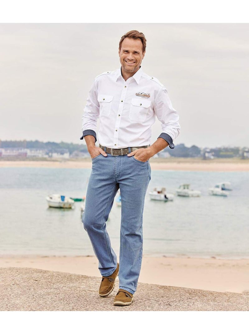 Chemise Pilote MacLead  - Atlas For Men Blanc - Kiabi