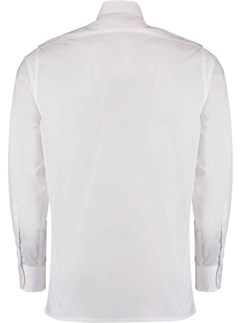 Chemise pilote manches longues - kustom kit Blanc - Kiabi