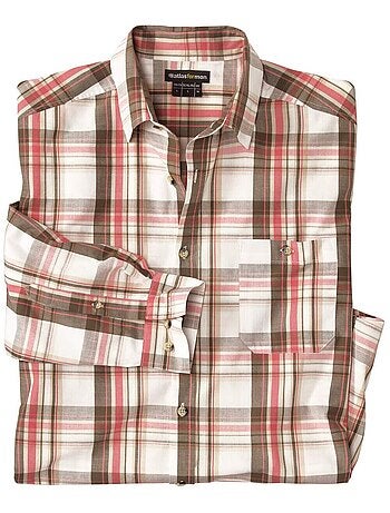 Chemise Popeline à Carreaux - ATLAS FOR MEN