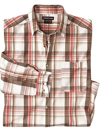 Chemise popeline à carreaux - atlas for men
