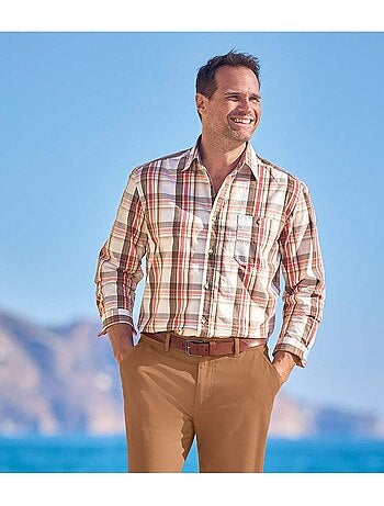 Chemise popeline à carreaux - atlas for men