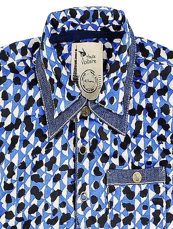 Chemise Popeline à Manches Longues CASPAR - La Faute à Voltaire