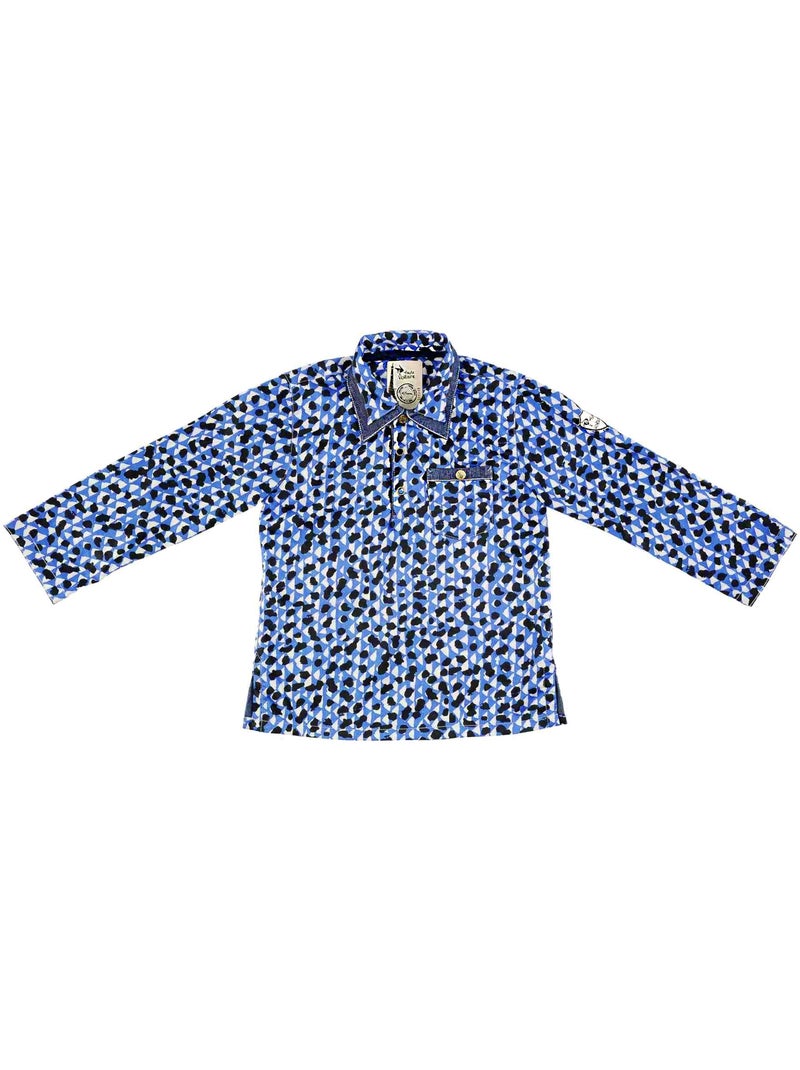 Chemise Popeline    à Manches Longues  CASPAR - La Faute à Voltaire Bleu - Kiabi