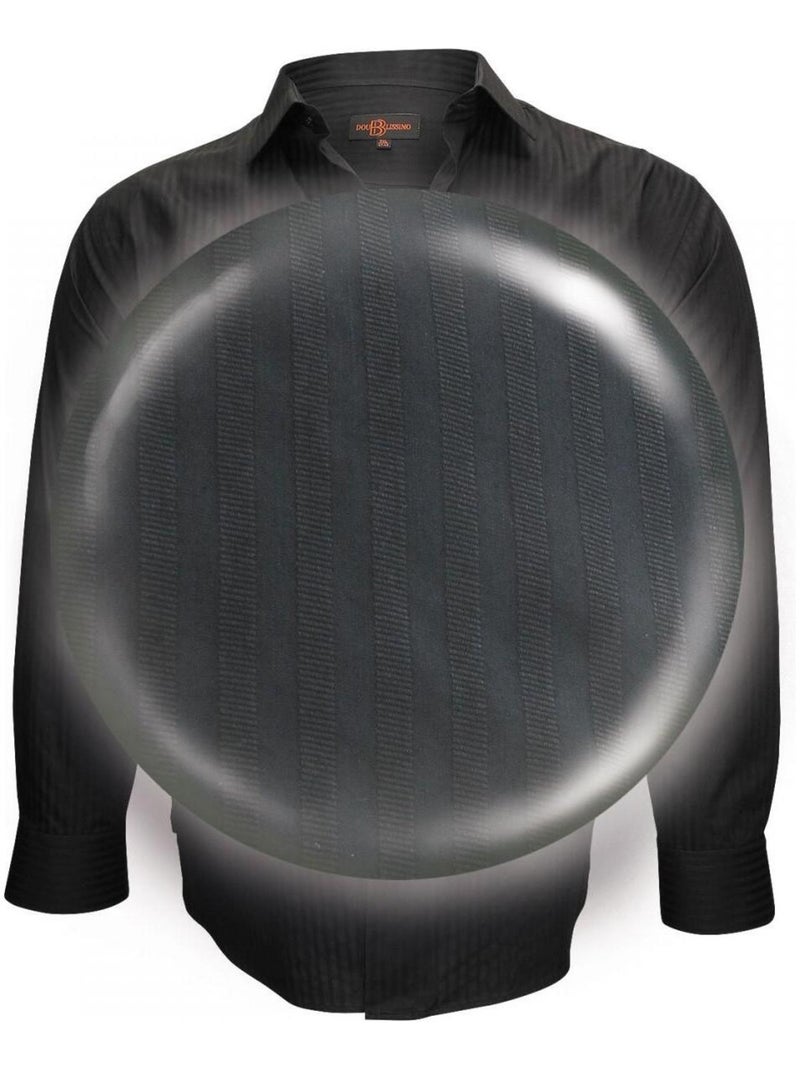 Chemise popeline armurée PRESTIGE Noir - Kiabi