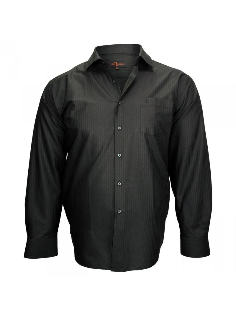 Chemise popeline armurée PRESTIGE Noir Noir - Kiabi