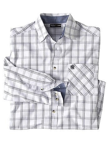 Chemise Popeline Carreaux Montréal - ATLAS FOR MEN