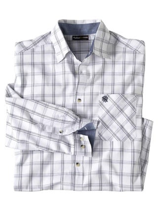 Chemise Popeline Carreaux Montréal   - ATLAS FOR MEN