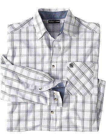 Chemise popeline carreaux montréal - atlas for men