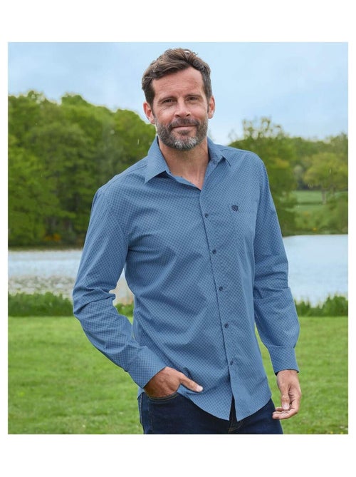 Chemise Popeline Fantaisie   - ATLAS FOR MEN - Kiabi