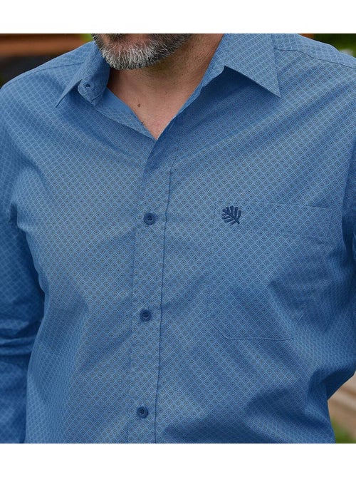 Chemise Popeline Fantaisie   - ATLAS FOR MEN - Kiabi