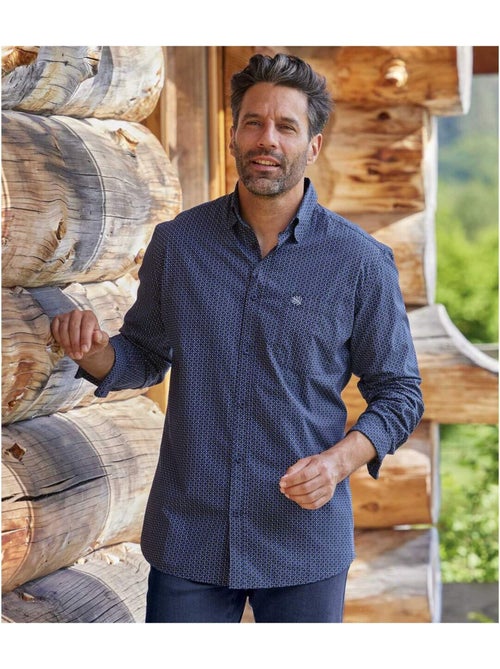 Chemise Popeline Fantaisie   - ATLAS FOR MEN - Kiabi