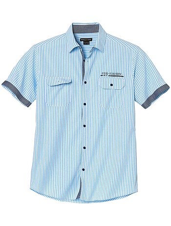 Chemise Popeline Ray?e Paros? - ATLAS FOR MEN