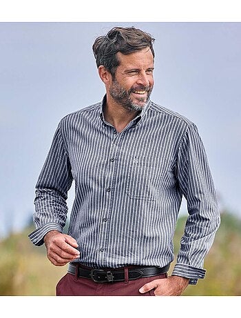 Chemise Popeline Rayée - ATLAS FOR MEN