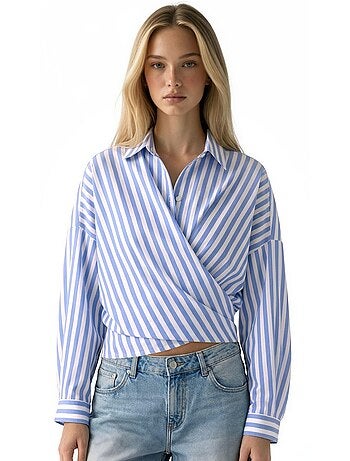 Chemise portefeuille rayée à nouer hiccup