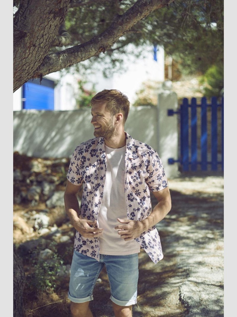 Chemise POSTIR 'Le Temps Des Cerises' Rose - Kiabi