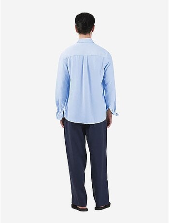Chemise pour homme, coupe classique, en popeline boutonnée giesto