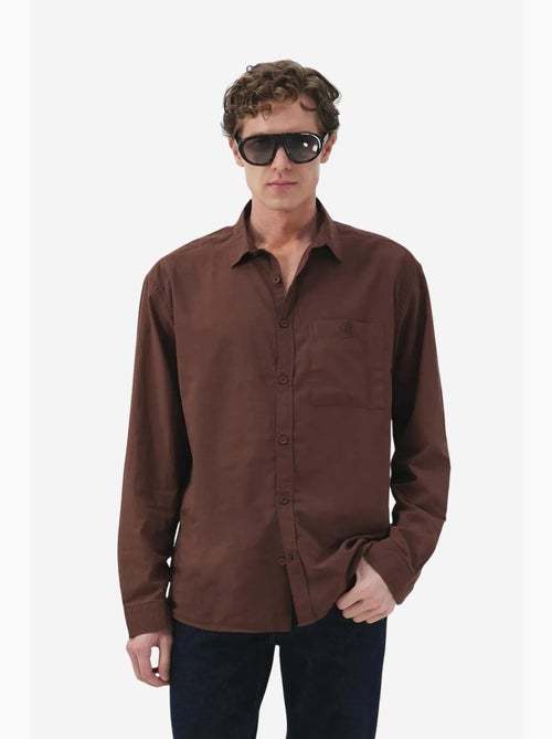 Chemise pour homme, coupe classique, manches longues, en popeline avec poche giesto - Kiabi Chemise pour homme, coupe classique, manches longues, en popeline avec poche giesto - Kiabi