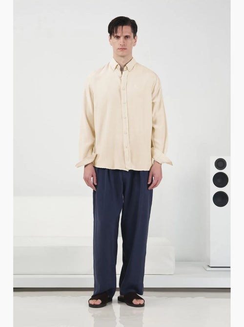 Chemise pour homme, manches longues, col boutonné, en tencel giesto - Kiabi Chemise pour homme, manches longues, col boutonné, en tencel giesto - Kiabi