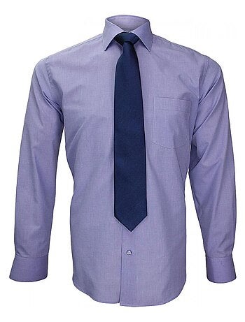 Chemise homme premium coupe droite CLASSIQUE- FIL A FIL Emporio balzani Parme , 43