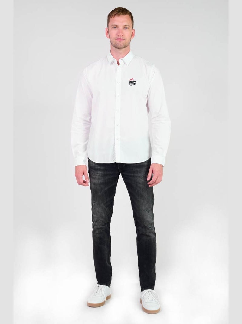 Chemise PRESTA 'Le Temps Des Cerises' Blanc - Kiabi