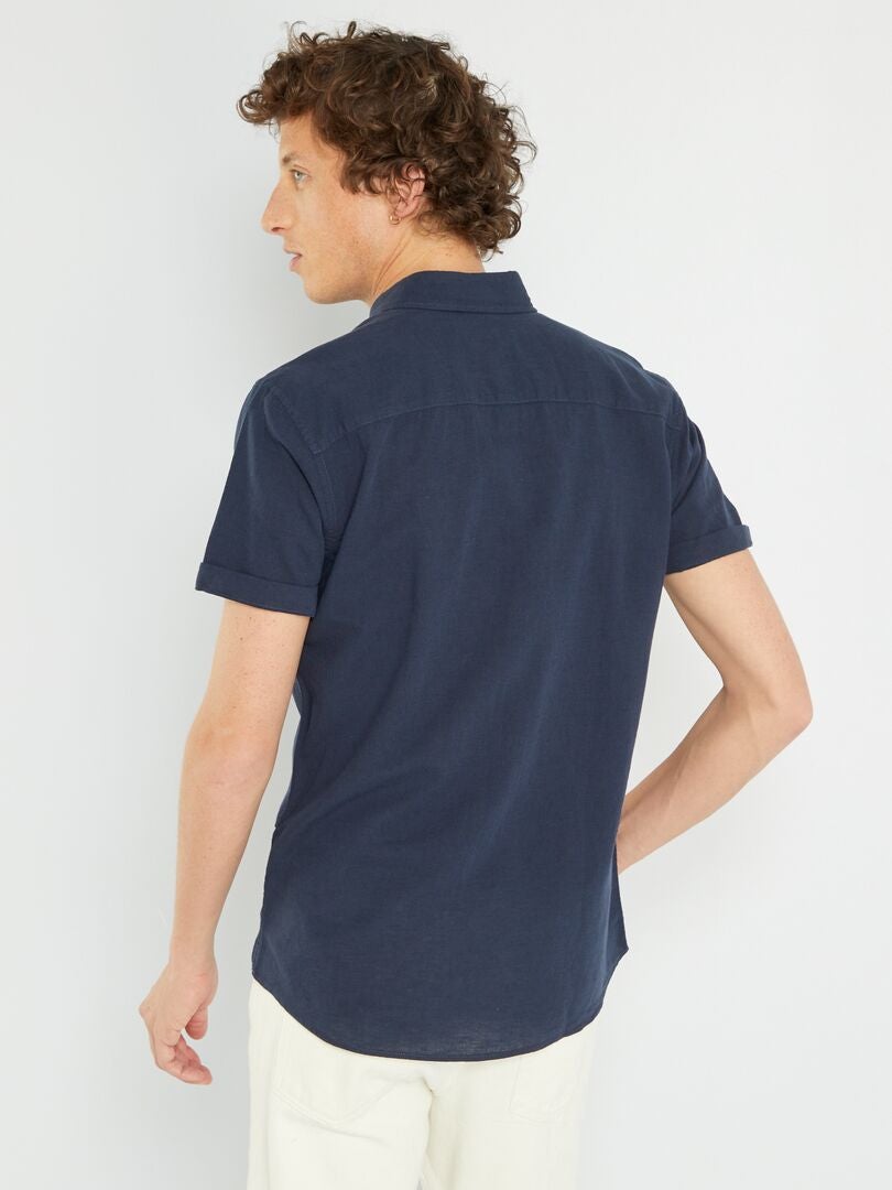 Chemise Arcteryx Homme Taille L – Manches Courtes, Bleu Marine, Occasion, Parfaite Pour Plein Air